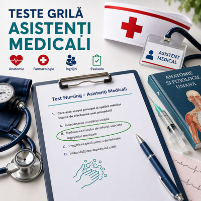 Teste grila online pentru scoala de asistent medical 2026